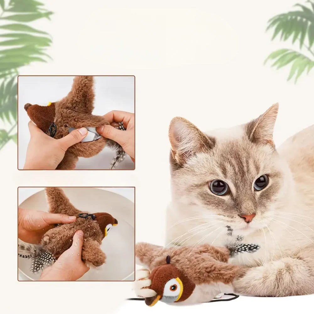 Purely Paws™ AeroBird - Interactive Motion Activated Cat Toy | Fluttering Bird for Indoor Cats