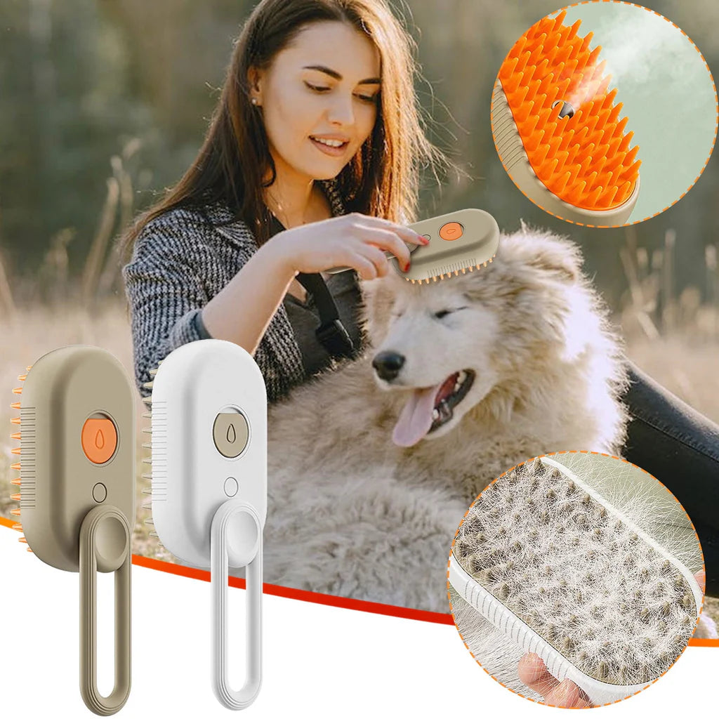 Purely Paws™ 3-in-1 Pet Spray Massage Brush