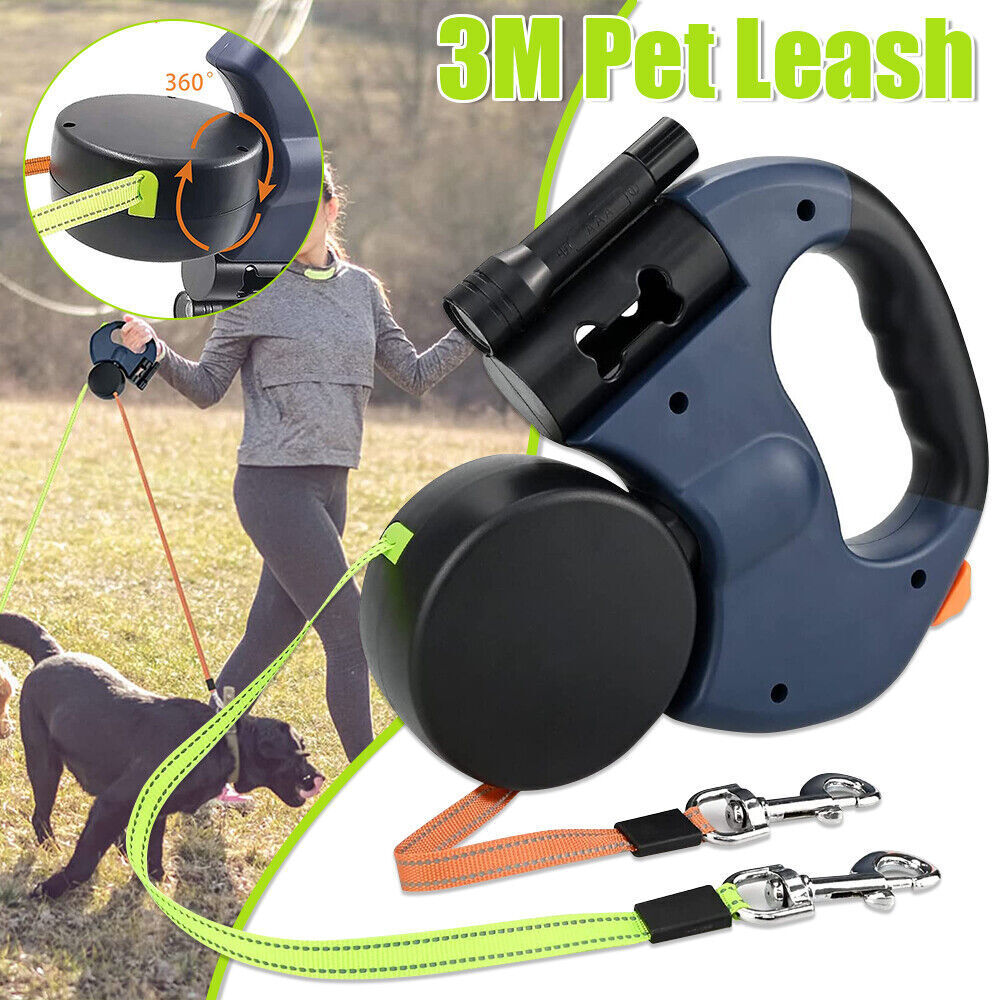 Purely Paws™ Dual Dog Leash with Tangle-Free Swivel