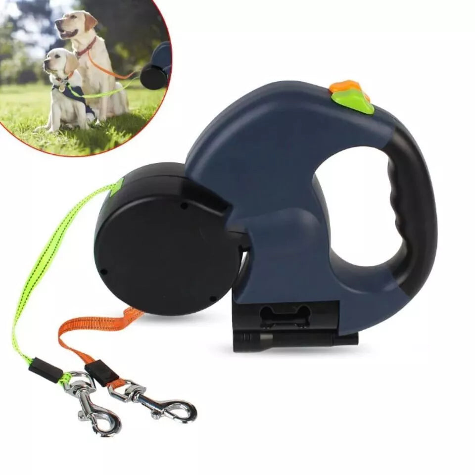 Purely Paws™ Dual Dog Leash with Tangle-Free Swivel