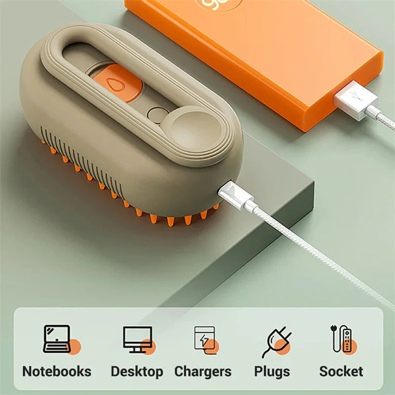 Purely Paws™ 3-in-1 Pet Spray Massage Brush