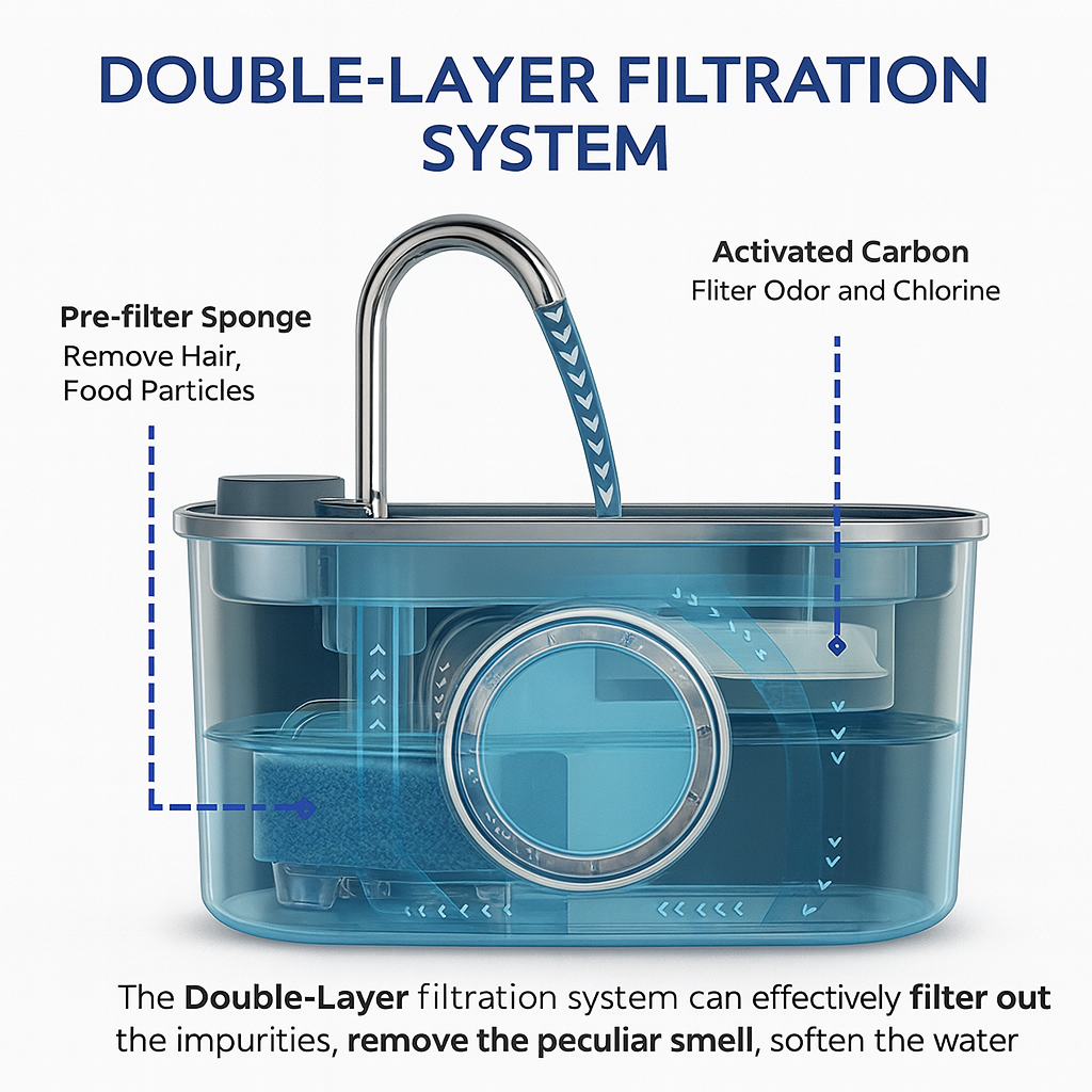 Purely Paws™ Pet Filtered Water Fountain