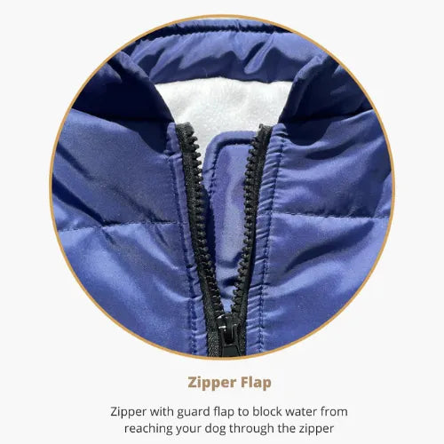 Winter Dog Jacket with Built-In Harness | Warm & Waterproof