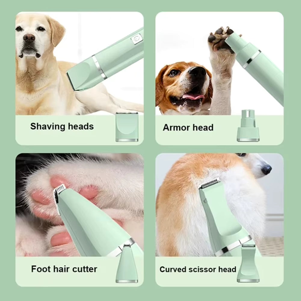 Purely Paws™ 4-in-1 Pet Grooming Kit: Electric Hair Trimmer