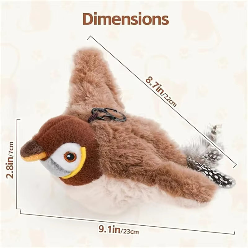 Purely Paws™ AeroBird - Interactive Motion Activated Cat Toy | Fluttering Bird for Indoor Cats