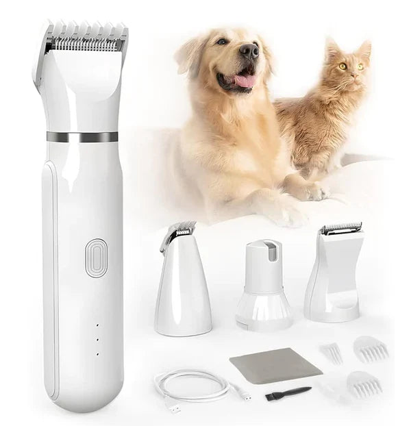Purely Paws™ 4-in-1 Pet Grooming Kit: Electric Hair Trimmer