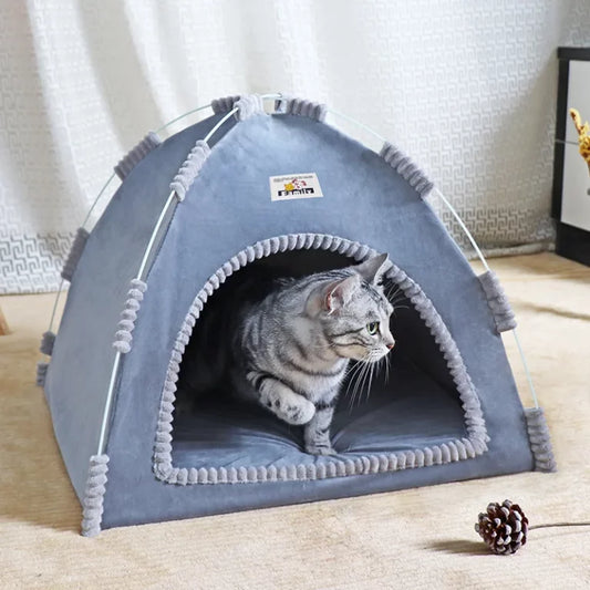 Purely Paws™ Serenity Pet Den - Portable Indoor/Outdoor Mesh Cat Tent