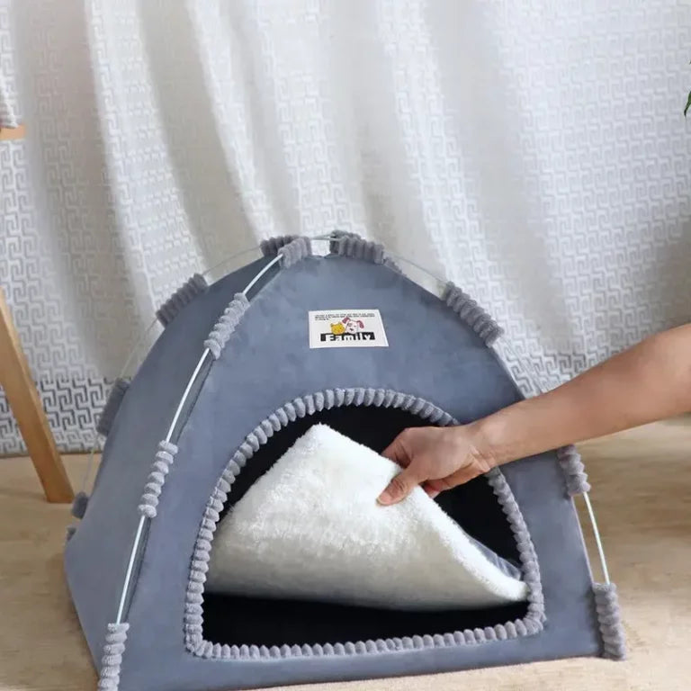 Purely Paws™ Serenity Pet Den - Portable Indoor/Outdoor Mesh Cat Tent