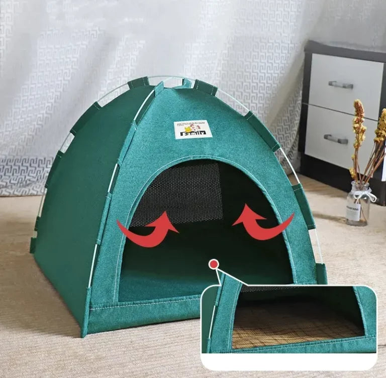 Purely Paws™ Serenity Pet Den - Portable Indoor/Outdoor Mesh Cat Tent